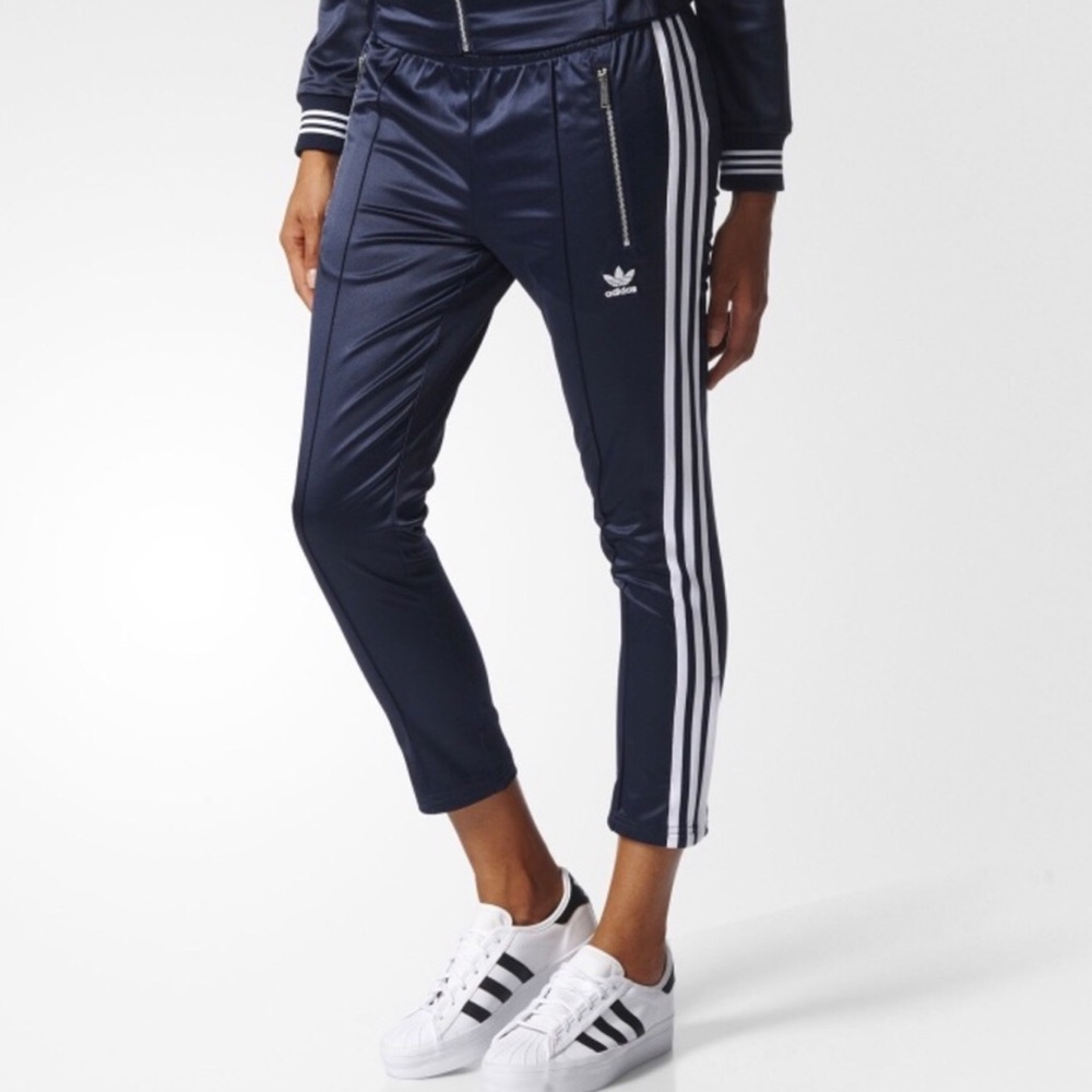 Adidas cigarette pant with zippers